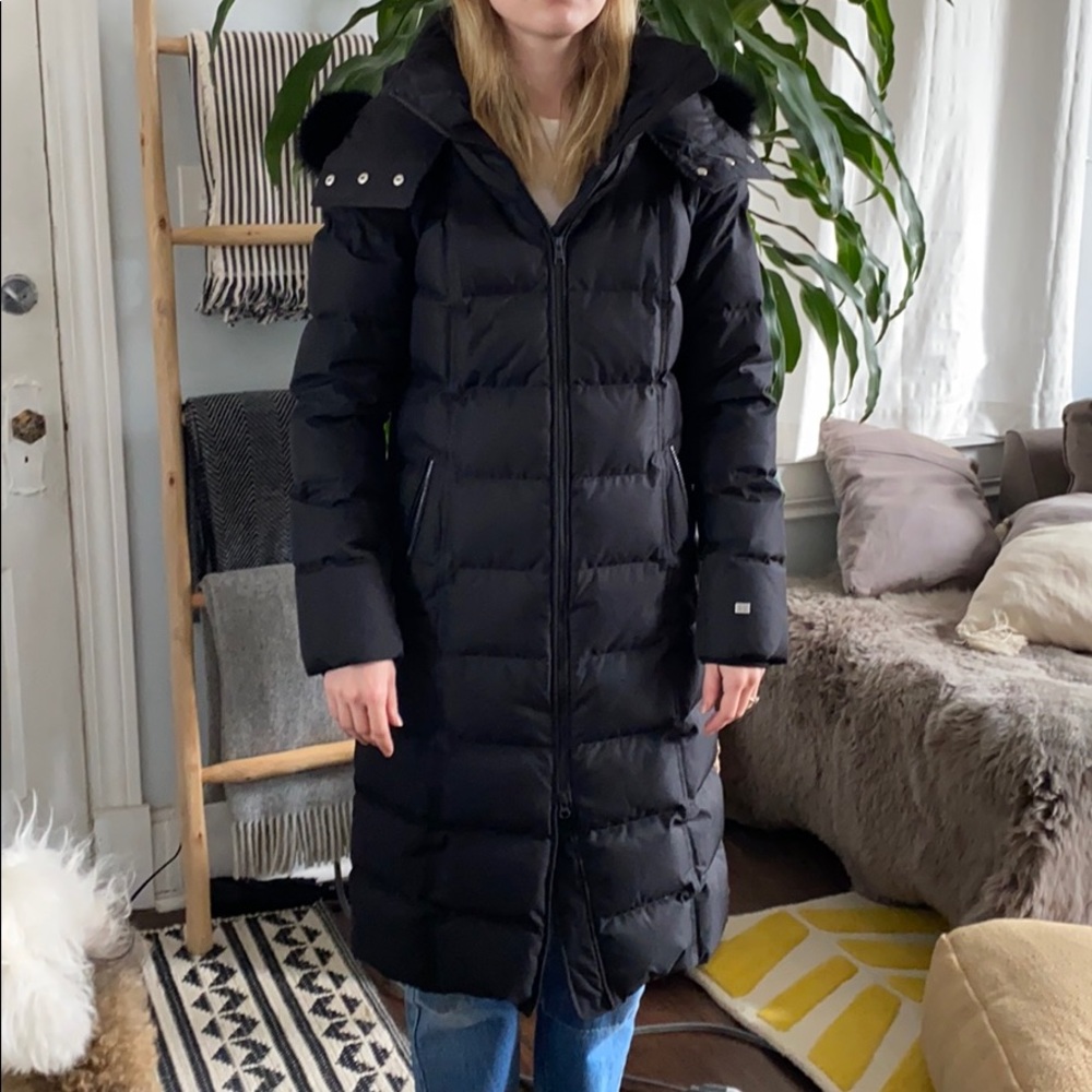 Soia & Kyo Parka Coat with Fur Trim